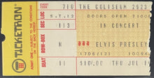 Load image into Gallery viewer, 1975 Elvis Presley Concert Ticket Stub Cleveland Coliseum Ohio Vintage iCert 6