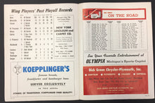 Load image into Gallery viewer, 1963 Detroit Red Wings Playoff Program vs Chicago Blackhawks NHL Hockey Game 4