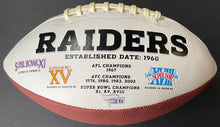 Load image into Gallery viewer, Antonio Brown + Derek Carr Autographed Oakland Raiders Football Signed Fanatics