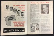 Load image into Gallery viewer, 1958 Scottish Cup Final Soccer Program Clyde Vs Hibernian Hamden Park Football