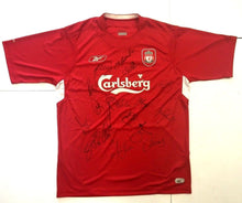 Load image into Gallery viewer, 2004-05 Liverpool Football Club Shirt Signed Autographed x15 Soccer Jersey COA