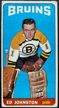 Load image into Gallery viewer, 1964-65 Vintage Boston Bruins Ed Johnston Topps Tallboy NHL Hockey Card