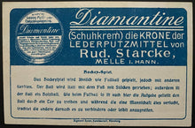 Load image into Gallery viewer, C 1880's Vintage Diamantine Hockey Card Very Rare Hockey Image (German Issue)