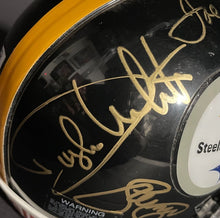 Load image into Gallery viewer, Pittsburgh Steelers Steel Curtain Autographed x4 NFL Signed Mini-Helmet JSA