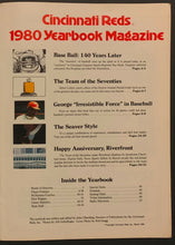 Load image into Gallery viewer, 1980 Cincinnati Reds MLB Baseball Yearbook Season Year Book Vintage