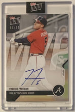 Load image into Gallery viewer, 2020 Topps Now NL MVP Award Winner Freddie Freeman Signed Auto Card 66/99 MLB