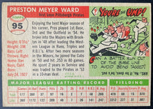 Load image into Gallery viewer, 1955 Topps Baseball #95 Preston Ward Pittsburgh Pirates Vintage MLB Card