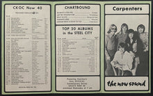 Load image into Gallery viewer, 1971 CKOC Radio Music Regular Chart w/ Extra Misprint Chart With Blank Side