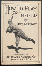 Load image into Gallery viewer, 1920s Baseball How To Play The Infield Pamphlet MLB Vintage MILB Draper-Maynard