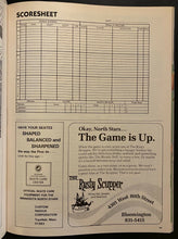 Load image into Gallery viewer, 1983 NHL Hockey Program Edmonton Oilers vs Minnesota North Stars Mark Messier