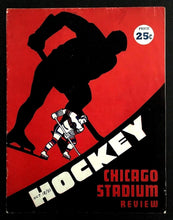 Load image into Gallery viewer, 1951 Chicago Stadium Hockey Program Detroit Red Wings vs Chicago Blackhawks NHL