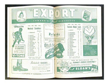 Load image into Gallery viewer, 1955 NHL Hockey Program Toronto Maple Leafs v Montreal Canadiens Jim Thomson