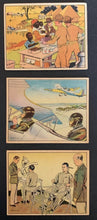 Load image into Gallery viewer, 1941 Uncle Sam National Defence Trading Cards x6 R157 Gum Inc Vintage WWII