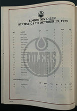 Load image into Gallery viewer, October 13th 1979 Gretzky Messier 1st NHL Game In Edmonton Hockey Program Oilers