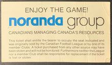 Load image into Gallery viewer, 1982 CFL Grey Cup Ticket Exhibition Stadium Toronto Argonauts Edmonton Eskimos