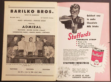 Load image into Gallery viewer, 1950 Maple Leaf Gardens Semi-Finals Stanley Cup Program Leafs v Red Wings Broda