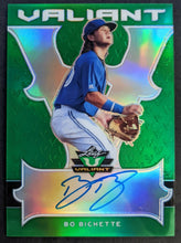 Load image into Gallery viewer, 2018 Leaf Valiant Ltd Ed Bo Bichette Autographed Signed Baseball Rookie Card MLB