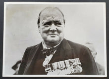 Load image into Gallery viewer, 1940s Vintage 1 Press Photo Winston Churchill Press Accreditation United Kingdom