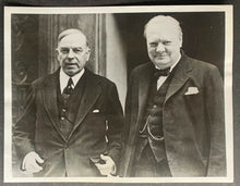 Load image into Gallery viewer, 1941 Historic Press Photo Canada Prime Minister Mackenzie King Winston Churchill
