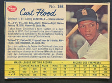 Load image into Gallery viewer, 1962 Curt Flood White Back Canadian Post Trading Card #166 St. Louis Cardinals