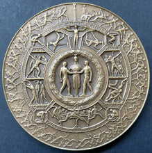 Load image into Gallery viewer, 1970 Bronze Olympic Shield Medal Medallic Art Co IOC Member James Worrall