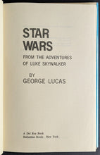 Load image into Gallery viewer, 1976 Star Wars George Lucas Autographed Hardcover Book Luke Skywalker Signed