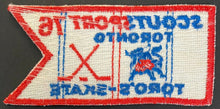 Load image into Gallery viewer, 1975-1976 WHA Hockey Toronto Toros Jersey Patch Crest Team Skate Very Rare Vtg