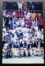 Load image into Gallery viewer, 1986 Type 1 Photo Gilbert Perreault HOFer 500th Goal Milestone Carried By Team