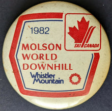 Load image into Gallery viewer, 6 Different Vintage Canada Snow Skiing Pins Pinbacks 1982 Downhill World Champs