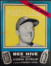 Load image into Gallery viewer, 1957 Toronto Maple Leaf Baseball International League Type 1 Photo + Schedule +