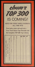 Load image into Gallery viewer, 1970 CHUM Song Chart NHL Hockey HOFer Gordie Howe on Cover Detroit Red Wings
