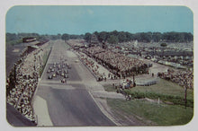 Load image into Gallery viewer, 1950s Starting Of Indy 500 Postcard Indianapolis Motor Speedway Vintage Racing