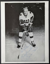Load image into Gallery viewer, C1970s Gordie Howe Autographed Signed WHA Hartford Whalers Photo Vintage Hockey