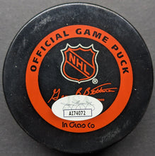 Load image into Gallery viewer, Gerry Cheevers Autographed In Glas Co Puck NHL Hockey Signed Boston Bruins JSA