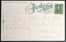 Load image into Gallery viewer, 1909 Postcard Famous Arena Cleveland Elysium Ice Skating Rink Vintage Old Stamp