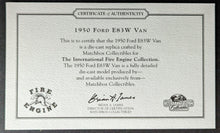 Load image into Gallery viewer, 1950 Ford E82W Van + Portable Pumper Dinky Diecast Metal Matchbox Collectibles