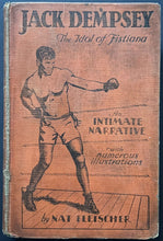 Load image into Gallery viewer, 1929 1st Ed Jack Dempsey: The Idol of Fistiana Nate Fleischer HC Boxing Book