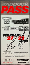 Load image into Gallery viewer, 6 Different Vintage Race Tickets Autographed Signed By Drivers Indy 500 NASCAR