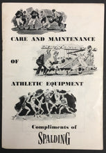 Load image into Gallery viewer, 1940s Spalding Vtg Athletic Equipment Sports Publication Book Football Baseball