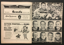 Load image into Gallery viewer, 1959 NFL Los Angeles Memorial Coliseum Official Program vs Chicago Bears Vtg