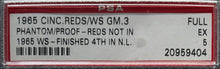 Load image into Gallery viewer, 1965 World Series Game 3 Proof / Phantom Ticket Cincinnati Reds MLB PSA EX 5