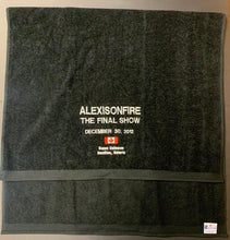 Load image into Gallery viewer, 12/30/2012 Alexisonfire Band Towel The Final Show Copps Coliseum Hamilton