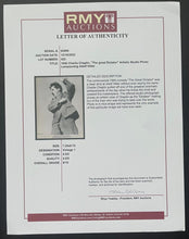 Load image into Gallery viewer, 1940 Type 1 Photo Charlie Chaplin in The Great Dictator Actor Celebrity VTG LOA