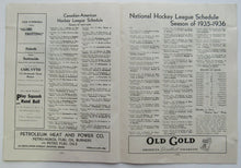 Load image into Gallery viewer, 1936 Boston Gardens NHL Hockey Program Boston Bruins vs Chicago Blackhawks