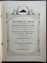 Load image into Gallery viewer, 1925 Very Rare Madison Square Garden Grand Opening Gala Music Festival Program