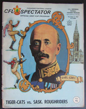 Load image into Gallery viewer, 1967 Lansdowne Park Grey Cup Program + Ticket Tiger Cats vs Sask Roughriders CFL