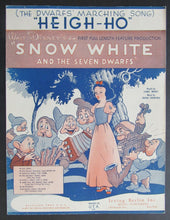 Load image into Gallery viewer, 1937 Disney Original Snow White PVG Sheet Music - 6 Songs Irving Berlin Inc.