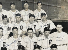 Load image into Gallery viewer, 1940 Detroit Tigers A.L. Champions Team Signed Photo x33 Autographs MLB JSA LOA