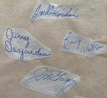 Load image into Gallery viewer, 1964 Vintage Signed OHA Toronto Marlboros Autographs Jim Greogry Brit Selby