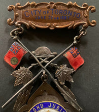 Load image into Gallery viewer, Queen Victoria Diamond Jubilee Medal Pin Vintage Historical British Royalty